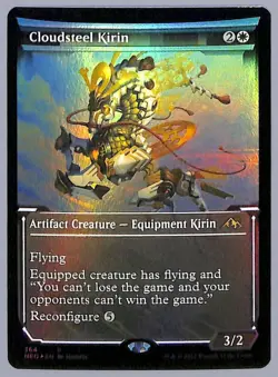 Cloudsteel Kirin - Showcase - Foil - Kamigawa: Neon Dynasty (NEO) MTG - Image 1
