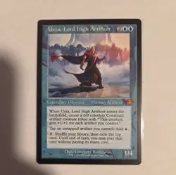 Urza, Lord High Artificer (Retro Frame) 296 Dominaria Remastered NM - Image 1