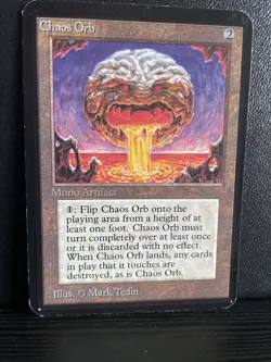 Chaos Orb Alpha Edition Regular No Inking LP MTG Very Rare - Image 1