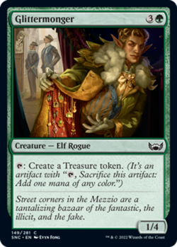GLITTERMONGER X 4 N/M STREETS OF NEW CAPENNA MAGIC THE GATHERING - Image 1