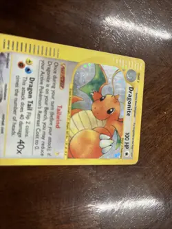 Dragonite Expedition Holo 9/165 Pokemon E Reader Rare Swirl Clean Foil VINTAGE - Image 2