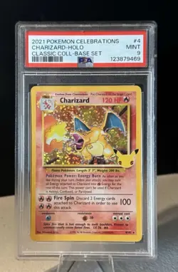 2021 Pokemon Celebrations Classic Collection #4 Charizard - Holo MINT PSA 9 - Image 1