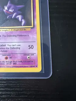 Haunter 29/102 Base Set Unlimited WOTC Vintage Pokemon - Image 5