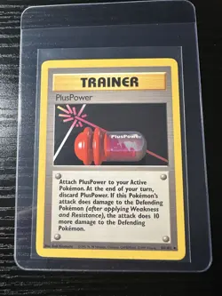 Pluspower 84/102 Base Set Unlimited WOTC Vintage Pokemon - Image 1