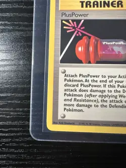 Pluspower 84/102 Base Set Unlimited WOTC Vintage Pokemon - Image 2