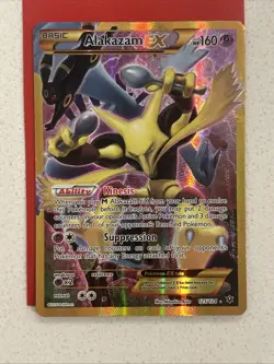 Pokemon TCG Alakazam EX Holo Ultra Rare GREAT CONDITION 2016, 125/124 FC - Image 1