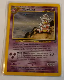 Pokemon TCG Slowking 14/111 Black Star Rare Holo MP - Neo Genesis - Image 1