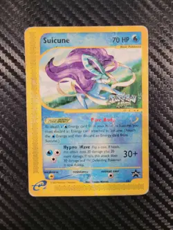Pokemon TCG Suicune 4Ever WOTC Black Star Promo 53 Non-Holo Ereader Promo HP/DMG - Image 1