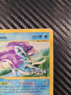 Pokemon TCG Suicune 4Ever WOTC Black Star Promo 53 Non-Holo Ereader Promo HP/DMG - Image 3