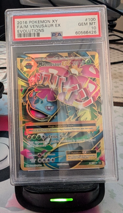 Pokemon Mega Venusaur EX 100/108 Evolutions Full Art PSA 10 Gem Mint - Image 1