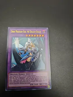 Yu-Gi-Oh! TCG Dark Magician Girl The Dragon Knight DRL3 En044 Ultra Rare 1st Ed - Image 1