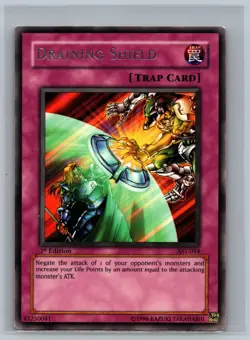 Yu-Gi-Oh! TCG Draining Shield #AST-054 1st Edition CCG Ancient Sanctuary - Image 1