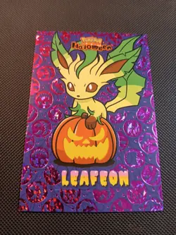 Pokemon 2025 Card Database Halloween Set Leafeon Purple Holo Peru US Seller - Image 1