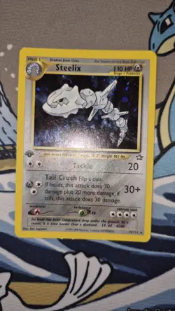 Steelix 15/111 1st Edition Neo Genesis Holo Rare Pokemon Card MP WOTC TCG - Image 1