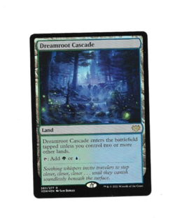 MTG Magic Dreamroot Cascade 262/277 R VOW EN Foil Card NM - Image 1
