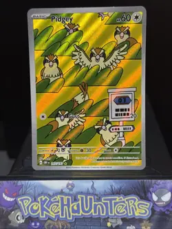 Pokemon Card Pidgey 207/197 Obsidian Flames Holo Illustration Rare Near Mint - Image 1