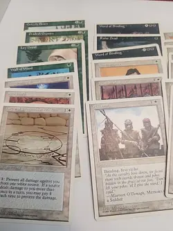 Vintage WHITE BORDER ONLY MTG Magic the Gathering Cards Bulk Lot - Image 3