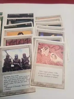 Vintage WHITE BORDER ONLY MTG Magic the Gathering Cards Bulk Lot - Image 4