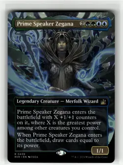 PRIME SPEAKER ZEGANA (ANIME BORDERLESS) Ravnica Remastered #439 RVR(NM+)(MTG) - Image 1