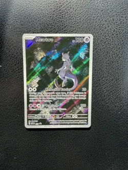 “Batman” Mewtwo 52 SVP Black Star Promo 151 UPC Pokemon illustration rare - Image 1