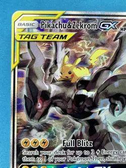 Pikachu & Zekrom GX Promo SM168 Tag Team 2019 Pokemon - Image 3