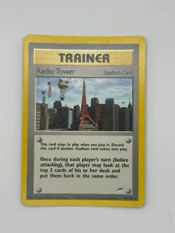 Pokemon - Radio Tower - 95/105 - Neo Destiny - Rare - Trainer LP - Image 1