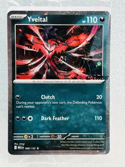 Yveltal (Sealed EB Games Promo) 088/132 R NM Mega Evolution MEG Pokemon TCG EN - Image 1