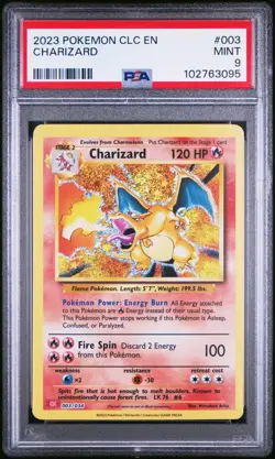 PSA 9 MINT Charizard 003/034 CLC Classic Holo Rare Pokemon TradingCardGame 2023 - Image 1
