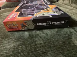 Pokemon TCG Lucario V & Tyranitar V Heavy Hitters Premium Collection NEW Sealed - Image 1