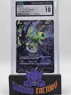 Pokemon Celebi V Fusion Strike Full Alt Art #245 CGC 10 Gem Mint - Image 1