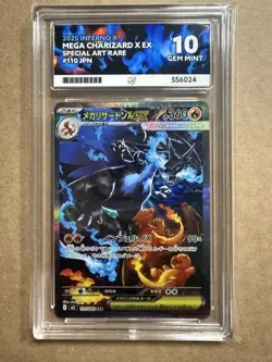 Pokemon Mega Charizard X Ex 110/080 Inferno X ACE 10 - Perfect Sub Grades - Image 1