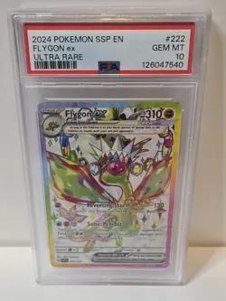 Flygon ex 222/191 Pokemon Scarlet & Violet Surging Sparks Ultra Rare PSA 10 - Image 1