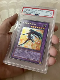 2005 Yu-Gi-Oh! Cyber Blader Elemental Energy EEN 1st Edition UTR PSA 8 - Image 2