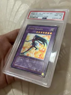 2005 Yu-Gi-Oh! Cyber Blader Elemental Energy EEN 1st Edition UTR PSA 8 - Image 3