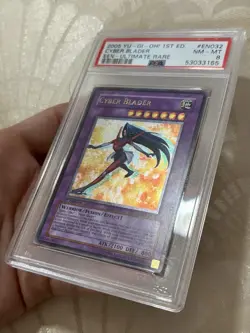 2005 Yu-Gi-Oh! Cyber Blader Elemental Energy EEN 1st Edition UTR PSA 8 - Image 4