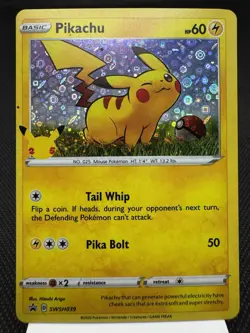 Pikachu SWSH039 - Holo - 25th Anniversary General Mills Promo Pokemon Card NM - Image 1