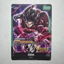 Giblet FS10-01 Leader Dragon Ball Legends Promo Card with Gold Art - Image 5
