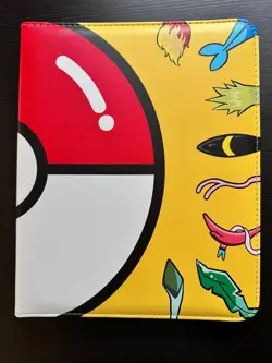 Pokemon card binder - multicolor cover, 50 sleeves (holds up to 900 cards) - Image 1