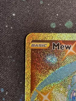 2021 Pokemon TCG Celebrations Mew 025/025 Gold Holo Secret Rare Card NM - Image 5