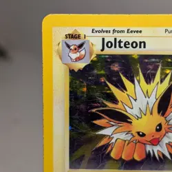 Pokemon First Edition Jolteon Card 4/64 Jungle Holo Raw Ungraded 1st Edition - Image 3