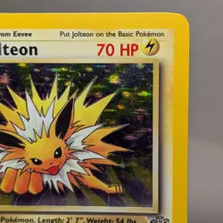 Pokemon First Edition Jolteon Card 4/64 Jungle Holo Raw Ungraded 1st Edition - Image 4