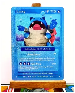 Pokepu S1 1st Ed. Blassy Blastoise Pokemon Fan Art Card Holo Rare 9/75 - Image 1