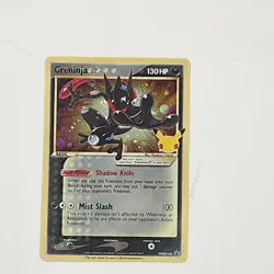 Pokemon Card TCG - Greninja Gold Star SWSH144 Black Star Promo Celebrations NM - Image 1
