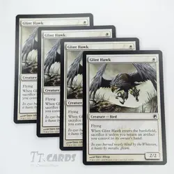 Glint Hawk x4 Playset 4x MTG Magic the Gathering Scars of Mirrodin SOM - Image 1