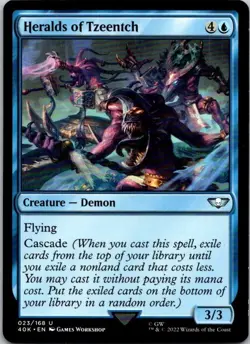 Magic the Gathering Heralds of Tzeentch Warhammer 40,000 Commander MTG Free Ship - Image 1