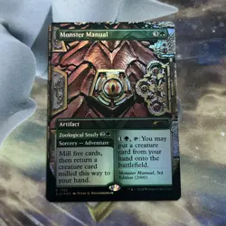 Monster Manual borderless foil MTG single, Secret Lair, 1782 R - Image 1