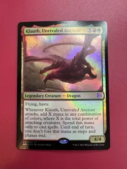 *** Klauth, Unrivaled Ancient *** AFC FOIL LP MTG English - Image 1