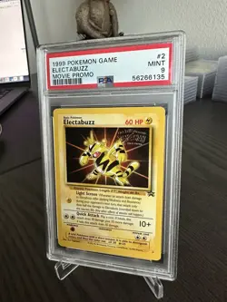 PSA 9 NM-MT Electabuzz #2 Pokemon Movie Black Star Promo Card 1999 - Image 1
