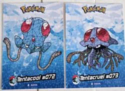 2025 POKEMON STAINED GLASS Crystal Card Tentacool And Tentacruel - Image 1