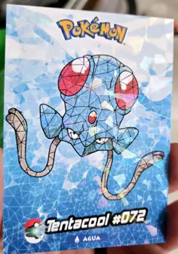 2025 POKEMON STAINED GLASS Crystal Card Tentacool And Tentacruel - Image 2